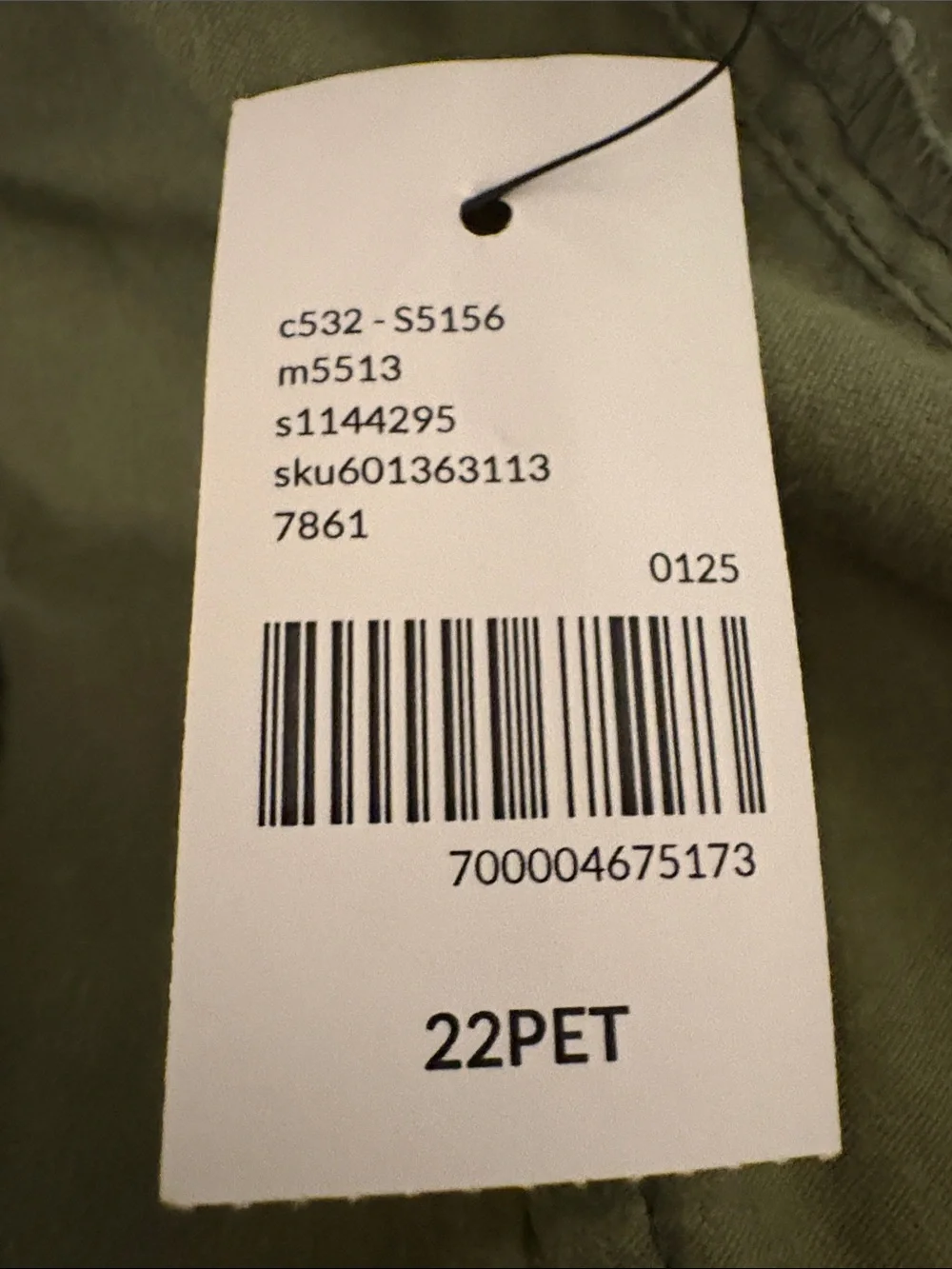 Lane Bryant Olive Drawstring Cropped Chinos